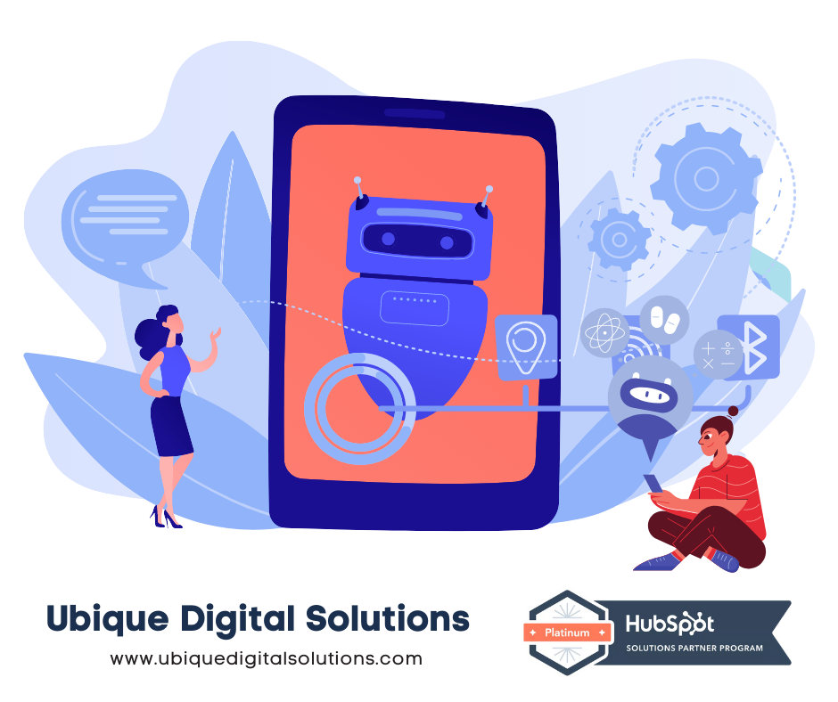 A graphic image with a robotic a.i