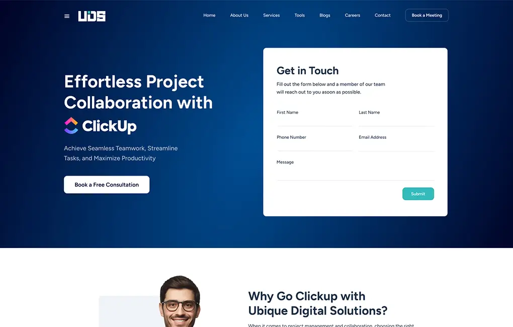 Clickup Landing Page